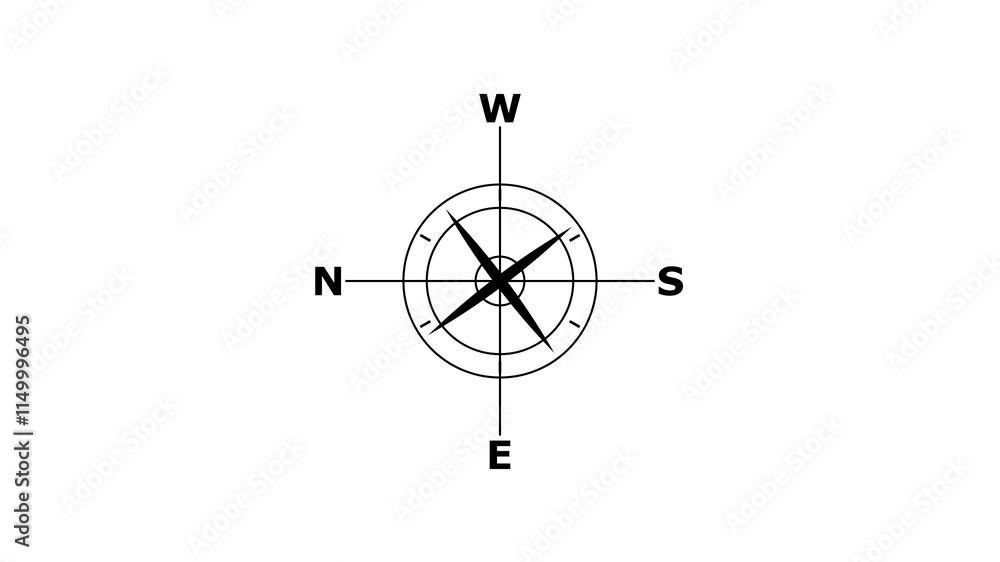 Compass icon animated.direction illustration video animation.gps road navigation silhouette map logo.travel icon.search route compass geocaching pin destination location outline point address pointer. Compass icon animated.direction illustration video animation.gps road navigation silhouette map logo.travel icon.search route compass geocaching pin destination location outline point address pointer.