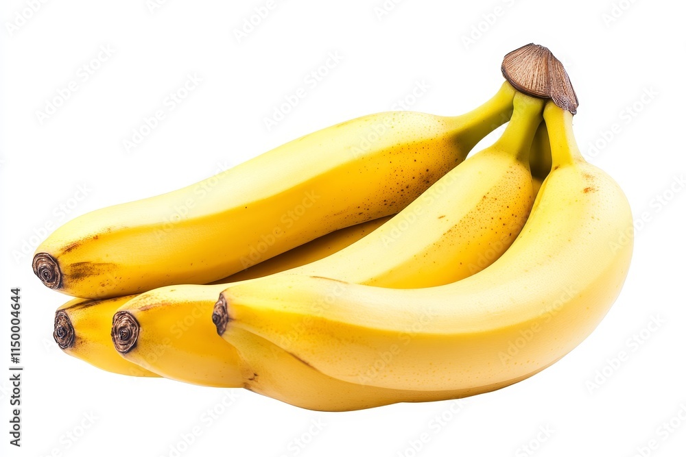 Three ripe yellow bananas isolated on white background. (1) Three ripe yellow bananas isolated on white background. (1)