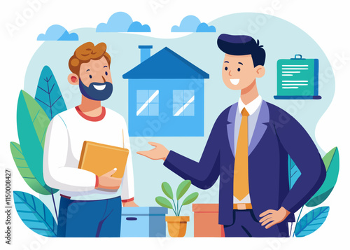 A successful leasing agent is a skilled negotiator and communicator. The leasing agent discusses lease terms with a tenant, 