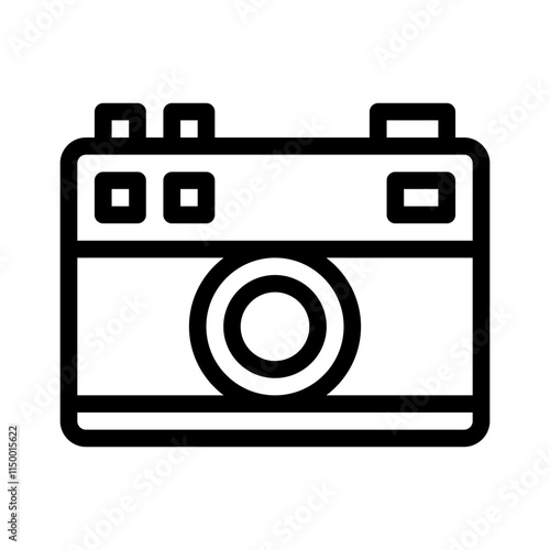 camera line icon