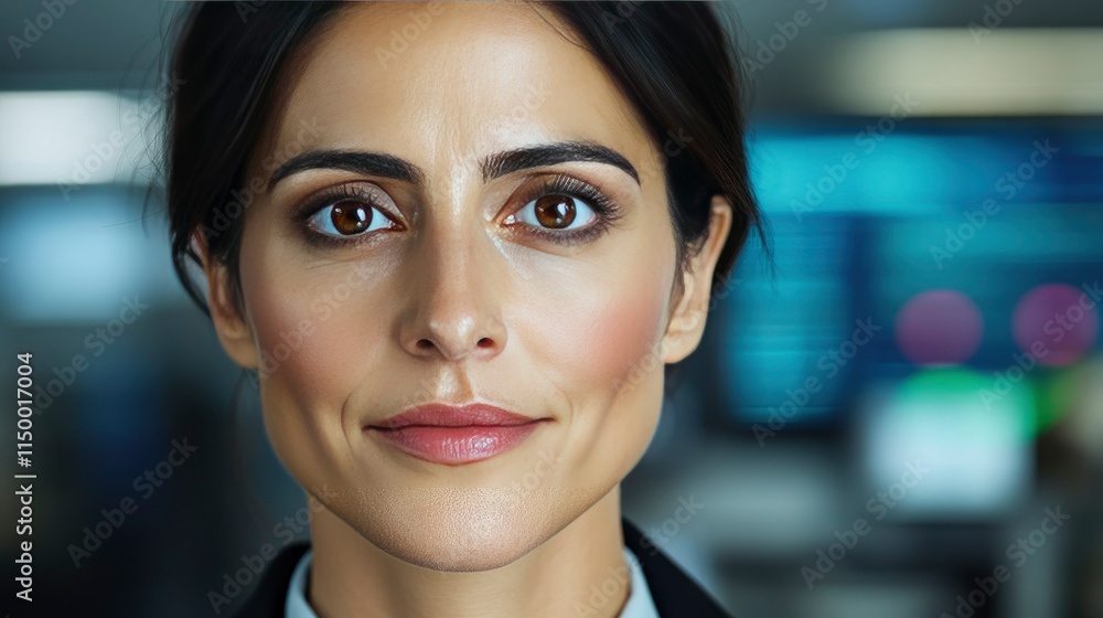 Confident Businesswoman Portrait Close-up of a Determined Female Professional Confident Businesswoman Portrait Close-up of a Determined Female Professional