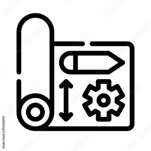 blueprint line icon