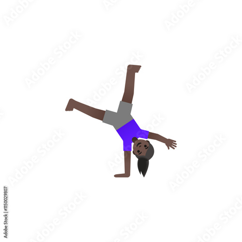 Person Doing Cartwheel Emoji
