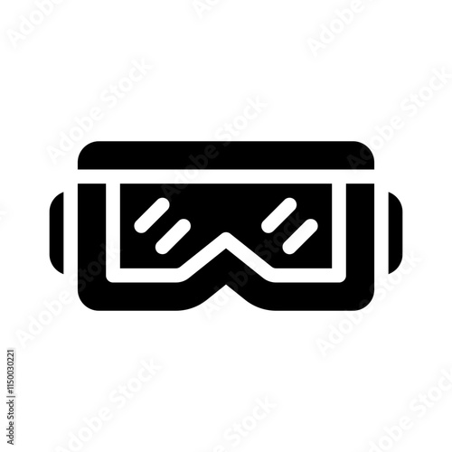 goggle glyph icon
