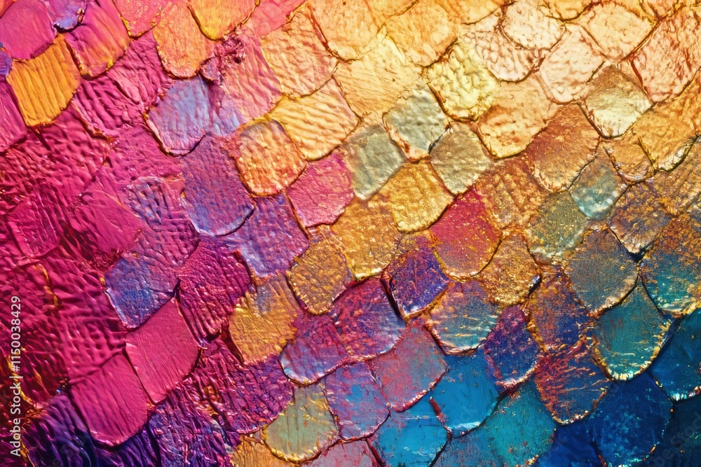 Mesmerizing texture of rainbow holographic skin showcasing vibrant colors and patterns under light Mesmerizing texture of rainbow holographic skin showcasing vibrant colors and patterns under light