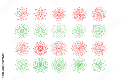 Minimal Lineal Mandala Backgrounds