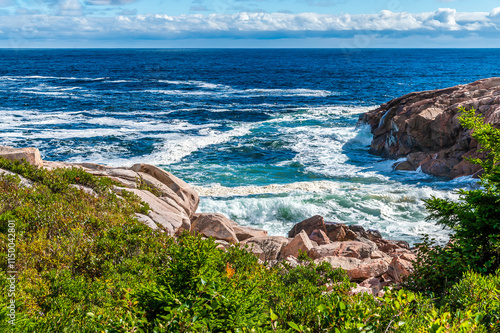 Photography A view over the rocky shoreline at Green cove, Ingonish on the Cabot Trail, Nova
