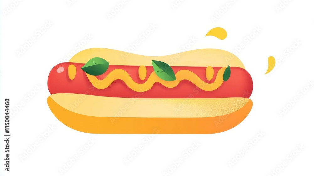 Minimalist Hot Dog with Fresh Toppings Minimalist Hot Dog with Fresh Toppings