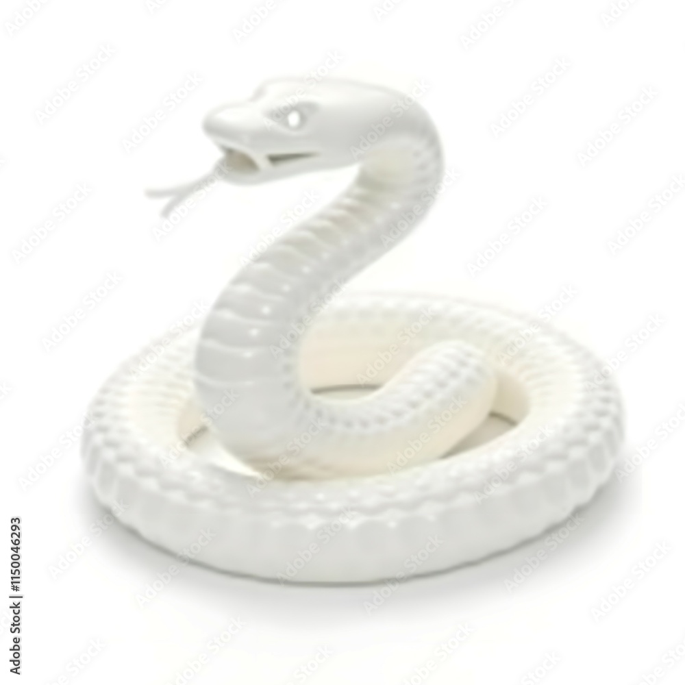 Fototapeta premium White snake brings good luck and fortune