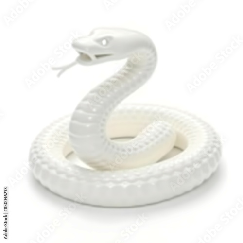 White snake brings good luck and fortune