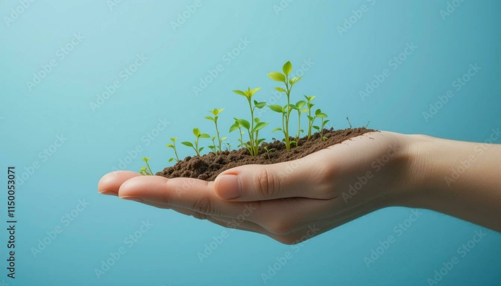 Fototapeta premium plant in hands