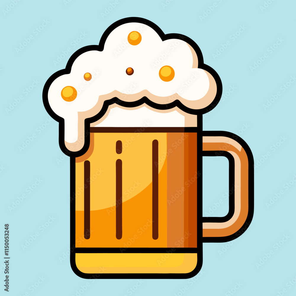 glass of beer with foam glass of beer with foam