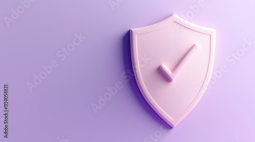 Free Download Checkmark shield icon on purple background for security assurance - GFXLoad