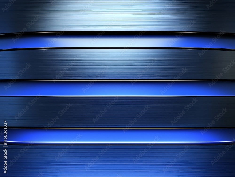 Fototapeta premium Stylish Geometric Blue Striped Abstract Backdrop Digital Graphic Design Art Pattern Wallpaper Texture Background Premium