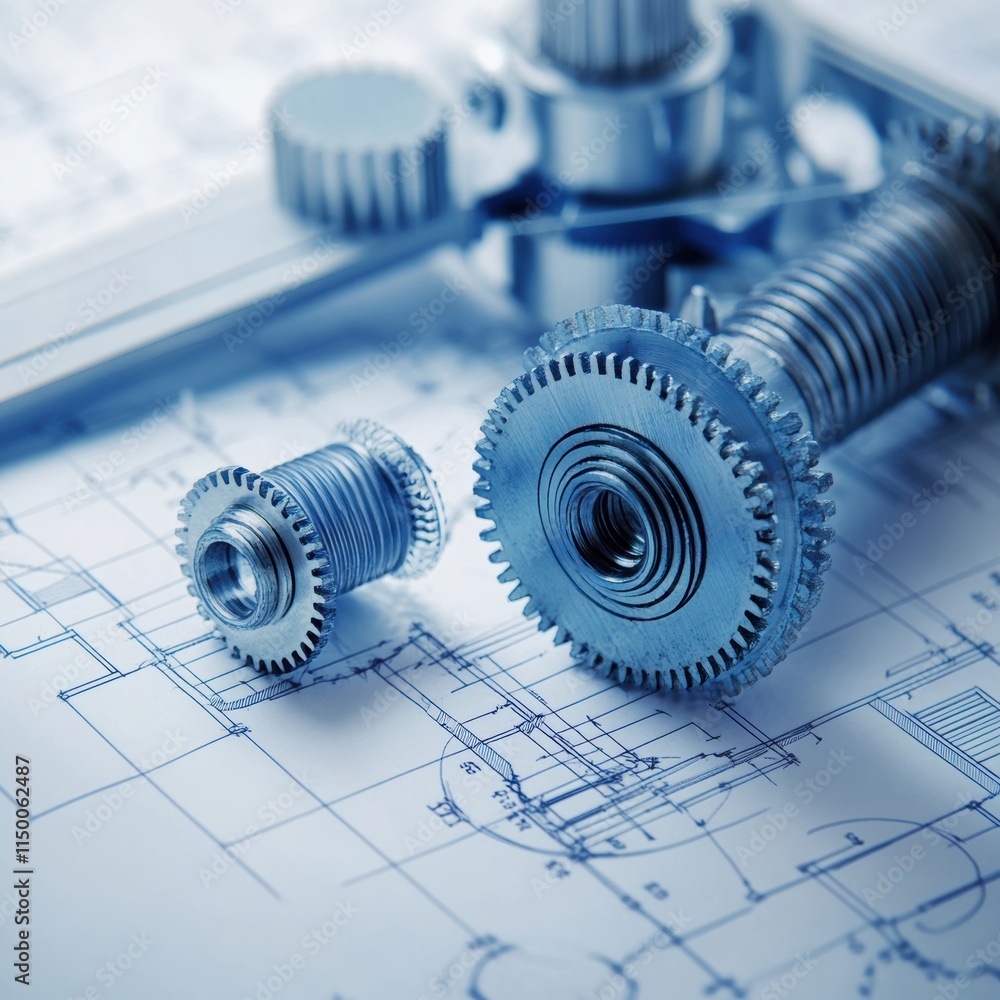 Engineering machinery assembly workshop technical illustration industrial setting close-up view Engineering machinery assembly workshop technical illustration industrial setting close-up view