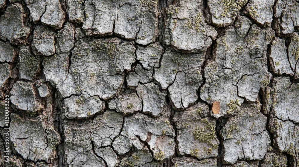 Gray Tree Bark Texture Showing Deep Cracks And Moss Gray Tree Bark Texture Showing Deep Cracks And Moss