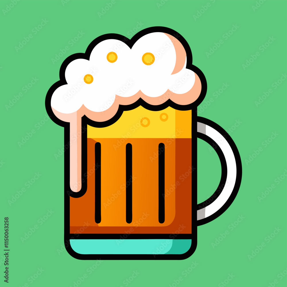 glass of beer with foam glass of beer with foam