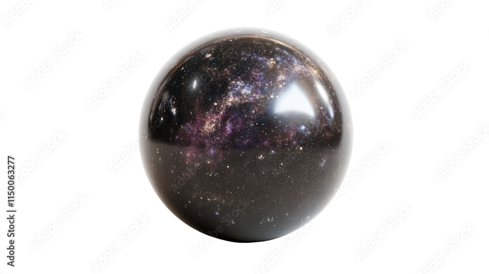 Space sphere, transparent background Space sphere, transparent background