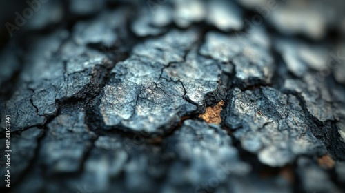 Detailed Closeup Of Cracked Tree Bark Texture