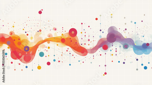 Colorful abstract design representing personal achievements over time