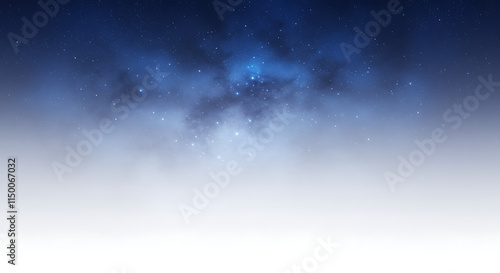 Serene Night Sky Starry Nebula Cosmic Background Space Wallpaper
