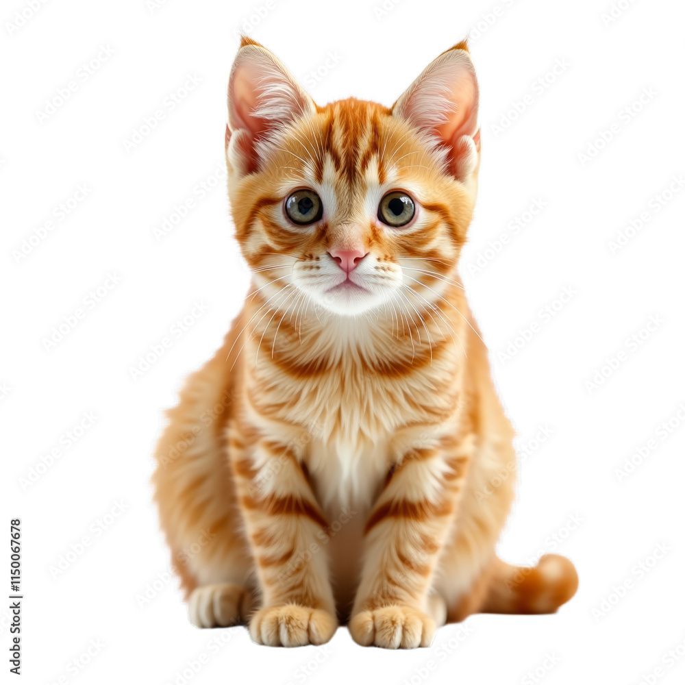 Orange tabby kitten with blue eyes or Gorgeous orangestriped cat with mesmerizing gaze Orange tabby kitten with blue eyes or Gorgeous orangestriped cat with mesmerizing gaze