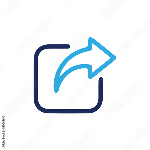 share icon. Share arrow, link, connection icon. Vector illustration EPS 10
