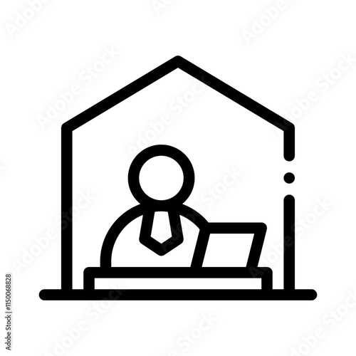remote line icon