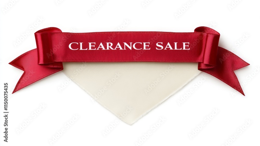Bold Clearance Sale Banner on White Background Bold Clearance Sale Banner on White Background