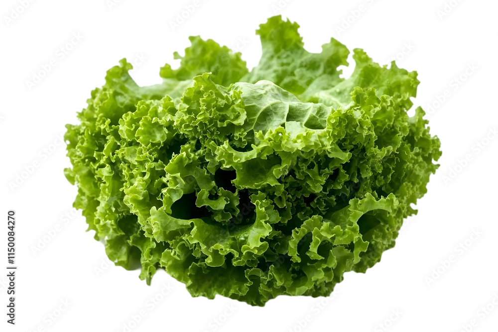 Fresh green lettuce with a curly texture, ideal for salads and healthy meals. Fresh green lettuce with a curly texture, ideal for salads and healthy meals.