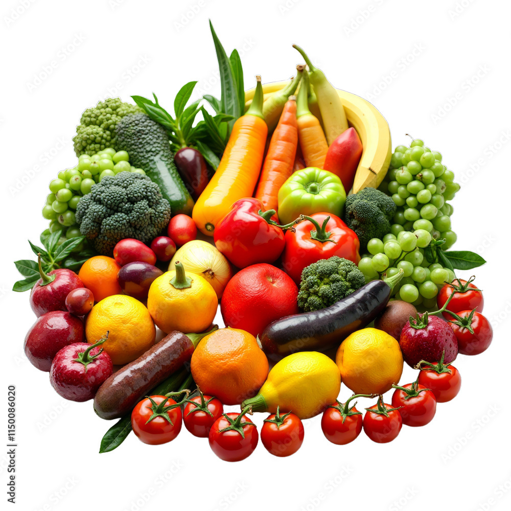 Fresh produce variety with vibrant colors and textures Fresh produce variety with vibrant colors and textures
