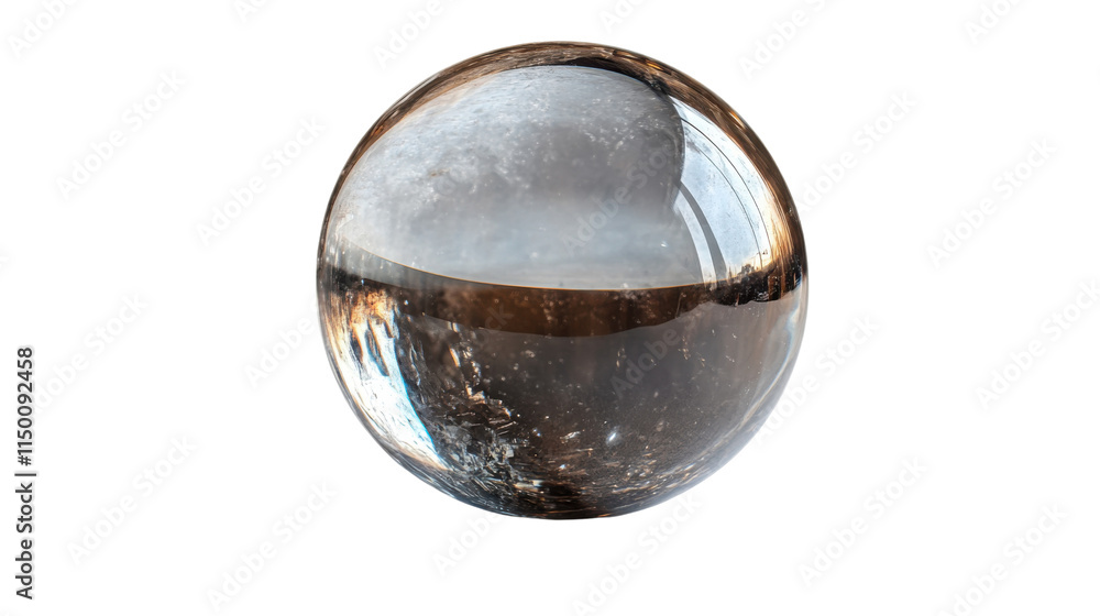 Fototapeta premium glass ball isolated on white background 