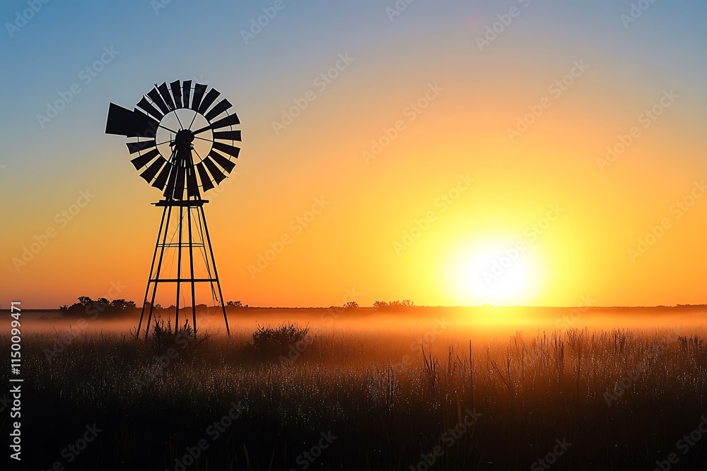 a modern gorgeous windmill standing in a beautiful field a modern gorgeous windmill standing in a beautiful field