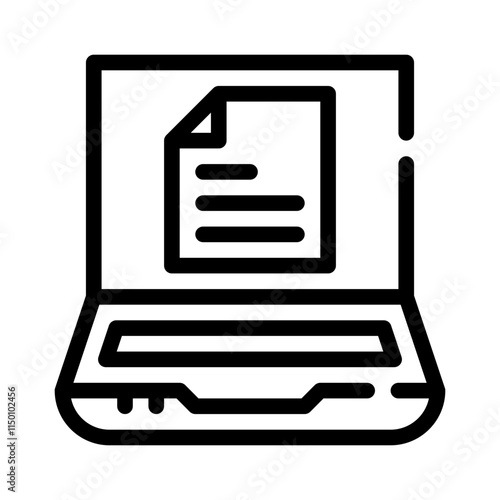 Online Education line icon