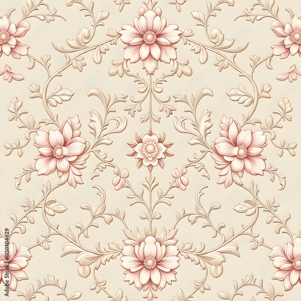Obraz premium seamless pattern with flowers