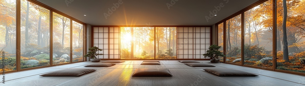 Zen Oasis Living Room: Tatami Mats, Shoji Screens, and Bonsai Elegance Zen Oasis Living Room: Tatami Mats, Shoji Screens, and Bonsai Elegance