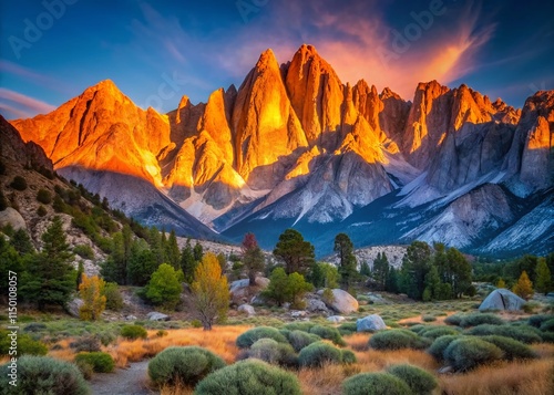 Majestic Predawn Mount Whitney: California's Highest Peak at Sunrise photo