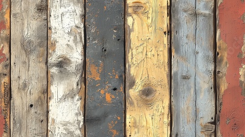 Seamless Pattern: Rustic Wooden Plank Background for Vintage Designs