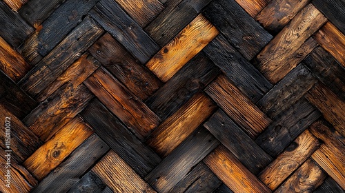 Seamless Pattern: Classic Hardwood Pattern for Rustic Aesthetics