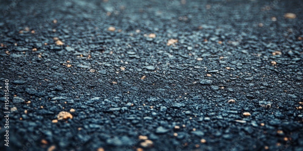 Close-up of asphalt texture with tiny stones