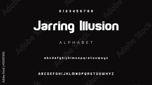 Modern Bold Font. Sans Serif Font. Regular Italic Uppercase Lowercase Typography urban style alphabet fonts for fashion, sport, technology, digital, movie, logo design, vector illustration