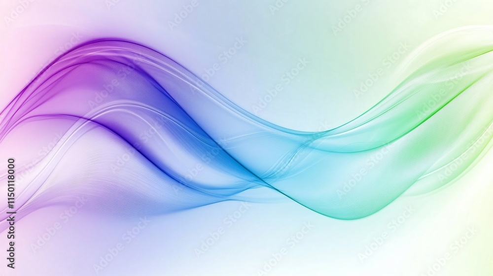 abstrakter Hintergrund mit Wellen Linien in blau, grün und lila Farben abstrakter Hintergrund mit Wellen Linien in blau, grün und lila Farben