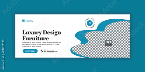 Exclusive collection Furniture Product sale Facebook cover design and web banner  design template