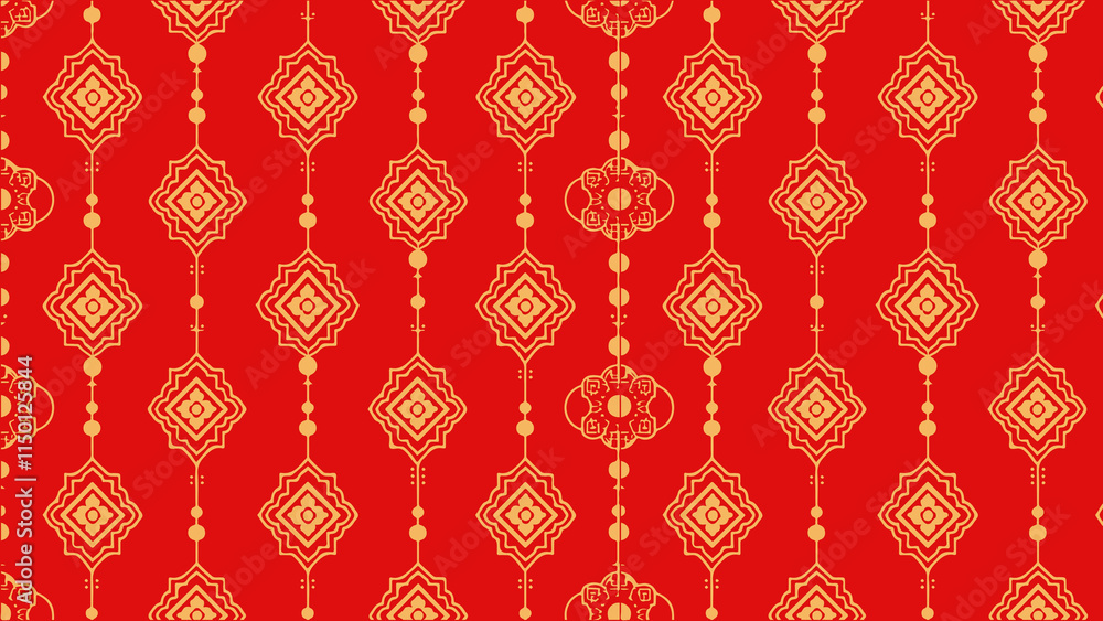 A Radiant Display of Lunar New Year Elegance The Exquisite Red and Gold Background Representing the Joyful Spirit of Tiongkok Celebrations A Radiant Display of Lunar New Year Elegance The Exquisite Red and Gold Background Representing the Joyful Spirit of Tiongkok Celebrations