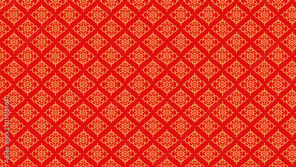 A Radiant Display of Lunar New Year Elegance The Exquisite Red and Gold Background Representing the Joyful Spirit of Tiongkok Celebrations A Radiant Display of Lunar New Year Elegance The Exquisite Red and Gold Background Representing the Joyful Spirit of Tiongkok Celebrations