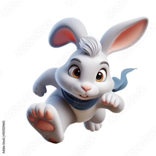 rabbit isolated on white