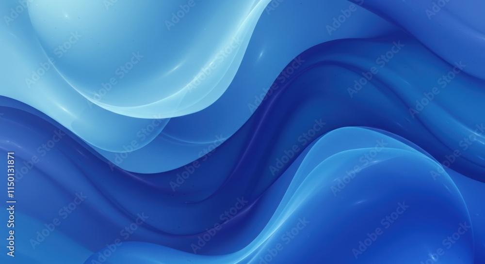 Obraz premium Abstract Blue Wave Background