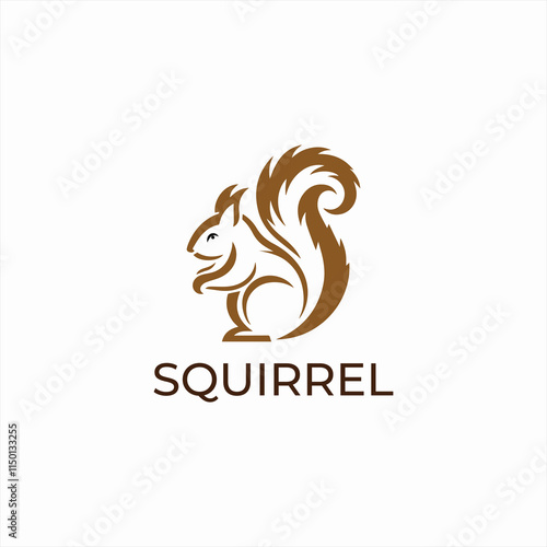 Squirrel  icon logo design vector
