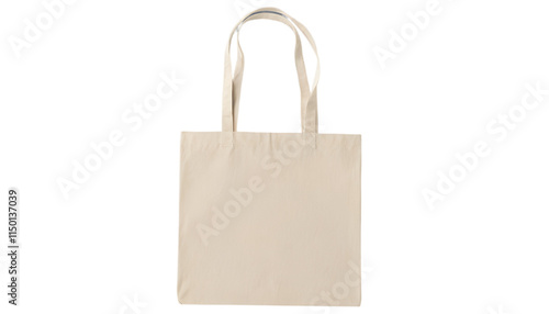 Plain Cotton Tote Bag Mockup on Neutral Surface