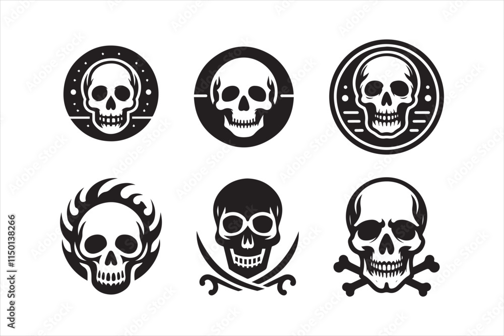 Skeleton silhouettes set, large pack of vector silhouette design, isolated white background Skeleton silhouettes set, large pack of vector silhouette design, isolated white background